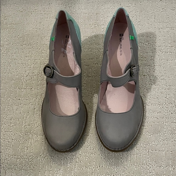 El Naturalista Shoes - EL NATURALISTA Gray Mary Jane heels women’s size 41